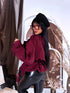 LUX jacket + belt "MOTIVATION V10385" - BORDO